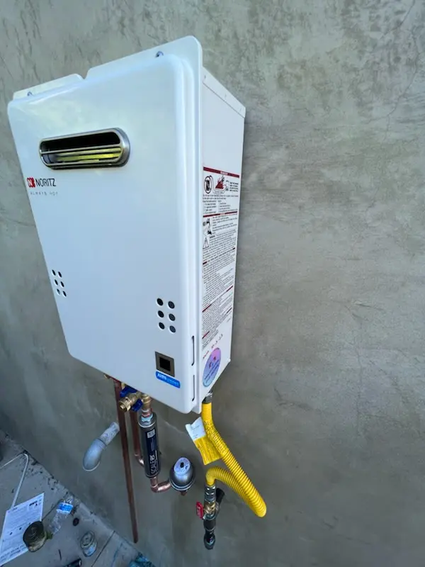 Tankless water heater installation for Fairknoll homes
